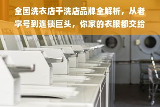 全国洗衣店干洗店品牌全解析，从老字号到连锁巨头，你家的衣服都交给谁了？