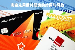 淘宝先用后付额度的妙用与风险