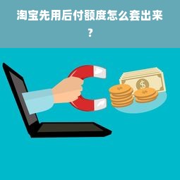 淘宝先用后付额度怎么套出来？