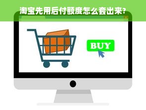 淘宝先用后付额度怎么套出来?