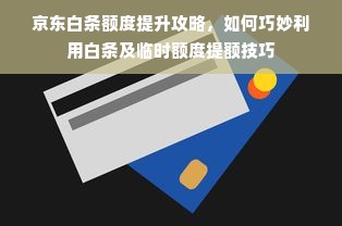 京东白条额度提升攻略，如何巧妙利用白条及临时额度提额技巧