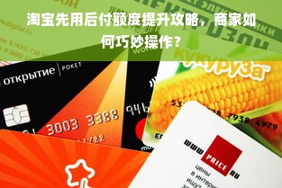 淘宝先用后付额度提升攻略，商家如何巧妙操作？