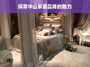 探索中山家居品牌的魅力