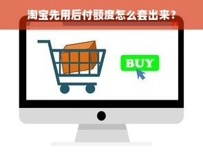 淘宝先用后付额度怎么套出来？