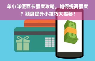 羊小咩便荔卡额度攻略，如何提高额度？额度提升小技巧大揭秘！