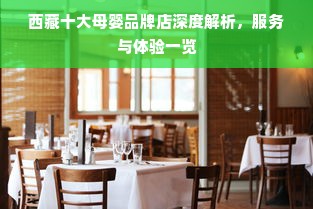 西藏十大母婴品牌店深度解析，服务与体验一览