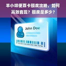 羊小咩便荔卡额度攻略，如何高效套现？额度是多少？