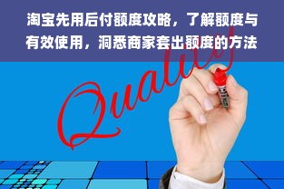 淘宝先用后付额度攻略，了解额度与有效使用，洞悉商家套出额度的方法
