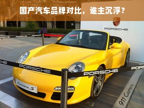 国产汽车品牌对比，谁主沉浮？