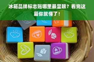 冰箱品牌标志贴哪里最显眼？看完这篇你就懂了！