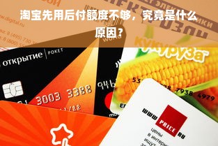 淘宝先用后付额度不够，究竟是什么原因？