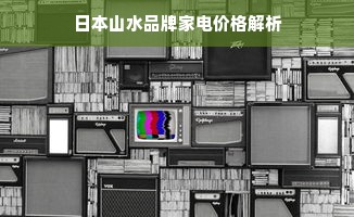 日本山水品牌家电价格解析
