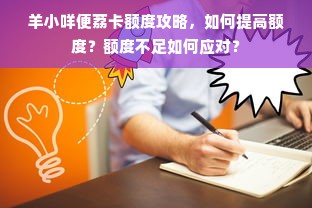 羊小咩便荔卡额度攻略，如何提高额度？额度不足如何应对？