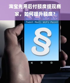 淘宝先用后付额度提现商家，如何提升额度？