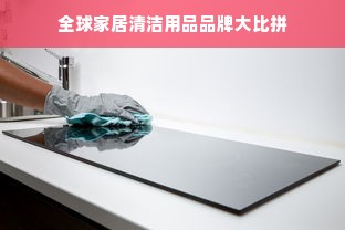 全球家居清洁用品品牌大比拼