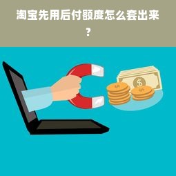 淘宝先用后付额度怎么套出来？