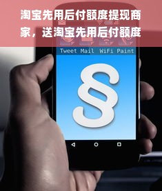 淘宝先用后付额度提现商家，送淘宝先用后付额度产品是什么？