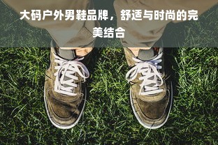大码户外男鞋品牌，舒适与时尚的完美结合