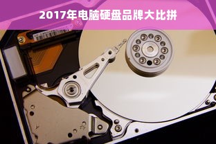 2017年电脑硬盘品牌大比拼