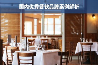 国内优秀餐饮品牌案例解析