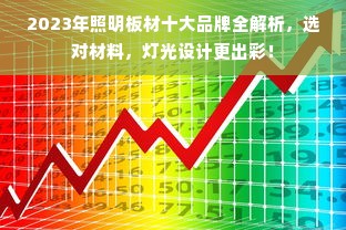 2023年照明板材十大品牌全解析，选对材料，灯光设计更出彩！