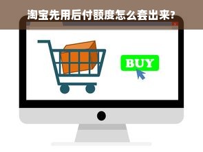 淘宝先用后付额度怎么套出来?