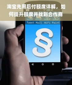 淘宝先用后付额度详解，如何提升额度并找到合作商家？