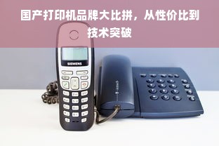 国产打印机品牌大比拼，从性价比到技术突破