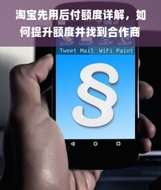 淘宝先用后付额度详解，如何提升额度并找到合作商家？