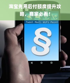 淘宝先用后付额度提升攻略，商家必看！