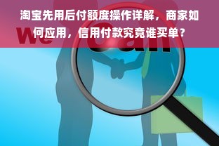 淘宝先用后付额度操作详解，商家如何应用，信用付款究竟谁买单？
