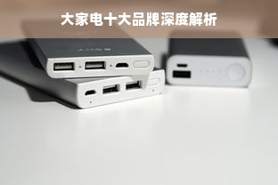 大家电十大品牌深度解析