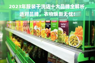 2023年服装干洗店十大品牌全解析，选对品牌，衣物焕新无忧！