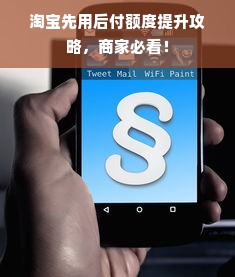 淘宝先用后付额度提升攻略，商家必看！