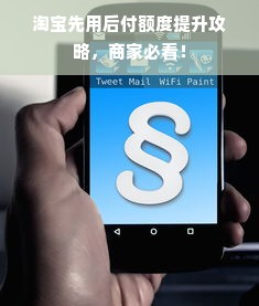 淘宝先用后付额度提升攻略，商家必看！