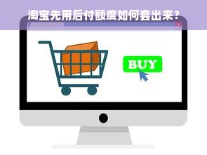 淘宝先用后付额度如何套出来？