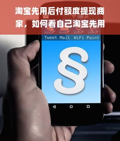淘宝先用后付额度提现商家，如何看自己淘宝先用后付额度？