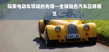 探索电动车领域的先锋—全球知名汽车品牌概览
