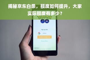 揭秘京东白条，额度如何提升，大家实际额度有多少？