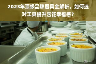 2023年顶级品牌厨具全解析，如何选对工具提升烹饪幸福感？