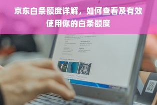 京东白条额度详解，如何查看及有效使用你的白条额度
