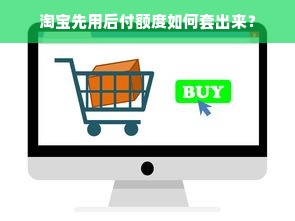 淘宝先用后付额度如何套出来？