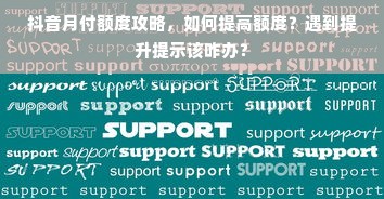 抖音月付额度攻略，如何提高额度？遇到提升提示该咋办？