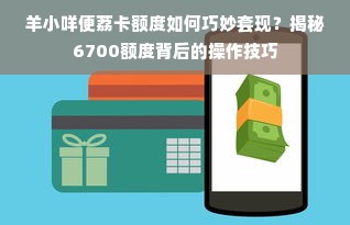 羊小咩便荔卡额度如何巧妙套现？揭秘6700额度背后的操作技巧