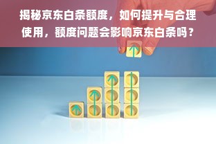 揭秘京东白条额度，如何提升与合理使用，额度问题会影响京东白条吗？