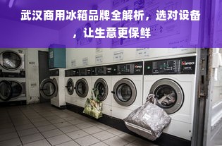 武汉商用冰箱品牌全解析，选对设备，让生意更保鲜