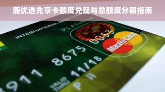 鹿优选先享卡额度兑现与总额度分期指南