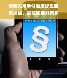 淘宝先用后付额度提现商家揭秘，最高额度能有多少？