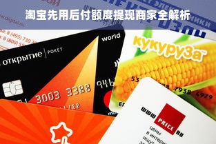 淘宝先用后付额度提现商家全解析