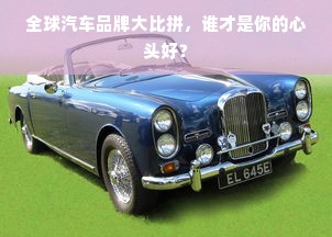 全球汽车品牌大比拼，谁才是你的心头好？